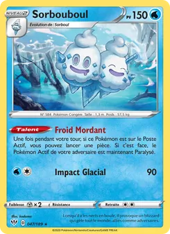 Carte Pokémon Sorbouboul 47 — Ténèbres Embrasées