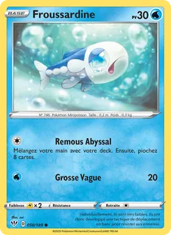 Carte Pokémon Froussardine 50 — Ténèbres Embrasées