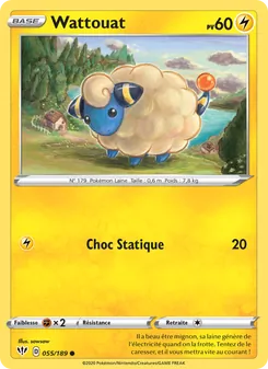 Carte Pokémon Wattouat 55 — Ténèbres Embrasées