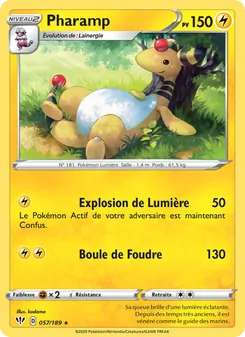 Carte Pokémon Pharamp 57 — Ténèbres Embrasées