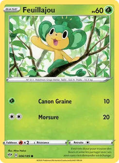 Carte Pokémon Feuillajou 6 — Ténèbres Embrasées