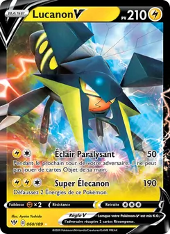 Carte Pokémon Lucanon V 60 — Ténèbres Embrasées