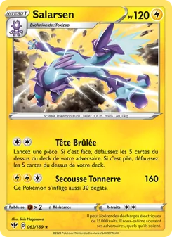 Carte Pokémon Salarsen 63 — Ténèbres Embrasées
