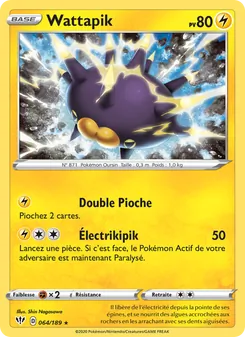 Carte Pokémon Wattapik 64 — Ténèbres Embrasées