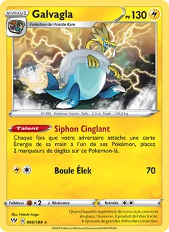 Carte Pokémon Galvagla 66 — Ténèbres Embrasées