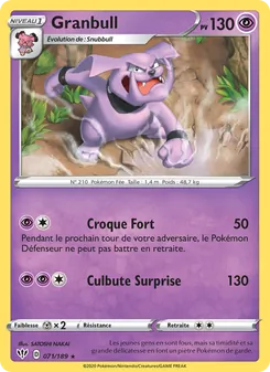 Carte Pokémon Granbull 71 — Ténèbres Embrasées