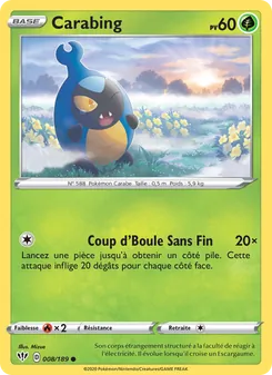 Carte Pokémon Carabing 8 — Ténèbres Embrasées