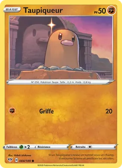 Carte Pokémon Taupiqueur 84 — Ténèbres Embrasées