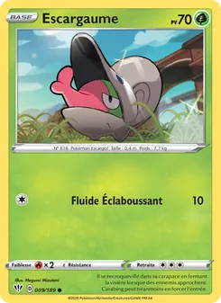 Carte Pokémon Escargaume 9 — Ténèbres Embrasées
