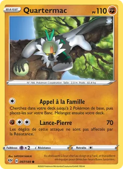 Carte Pokémon Quartermac 97 — Ténèbres Embrasées