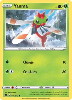Carte Pokémon Yanma 1 — Destinées Radieuses