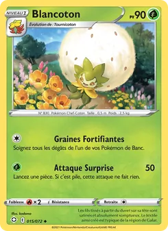 Carte Pokémon Blancoton 15 — Destinées Radieuses