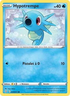 Carte Pokémon Hypotrempe 20 — Destinées Radieuses