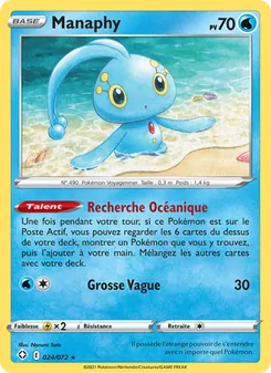 Carte Pokémon Manaphy 24 — Destinées Radieuses