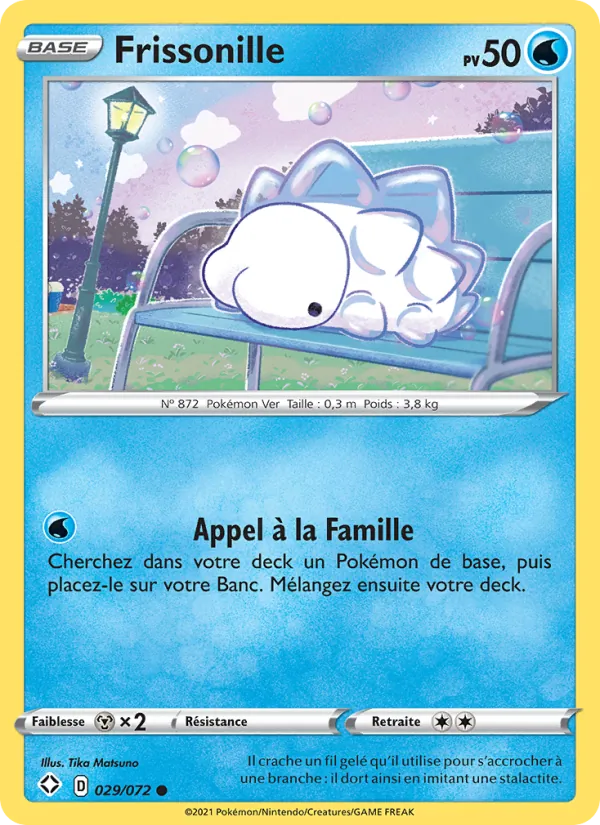 Carte Pokémon Frissonille 29/72 de l'extension Destinées Radieuses