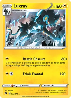 Carte Pokémon Luxray 33 — Destinées Radieuses
