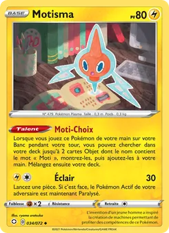 Carte Pokémon Motisma 34 — Destinées Radieuses