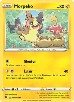 Carte Pokémon Morpeko 35 — Destinées Radieuses