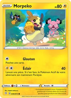 Carte Pokémon Morpeko 36 — Destinées Radieuses