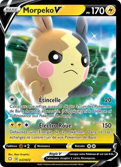 Carte Pokémon Morpeko V 37 — Destinées Radieuses