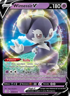 Carte Pokémon Wimessir V 39 — Destinées Radieuses