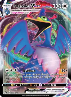 Carte Pokémon Nigosier VMAX 55 — Destinées Radieuses