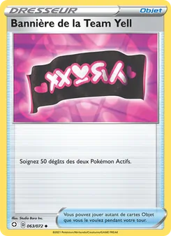 Carte Pokémon Bannière de la Team Yell 63 — Destinées Radieuses