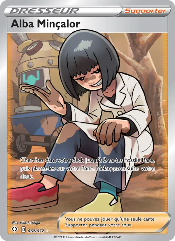 Carte Pokémon Alba Minçalor 67/72 de l'extension Destinées Radieuses