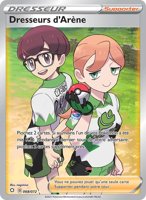 Carte Pokémon Dresseurs d'Arène 68/72 de l'extension Destinées Radieuses