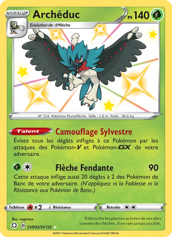Carte Pokémon Archéduc SV003/72 de l'extension Destinées Radieuses