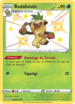 Carte Pokémon Badabouin SV005 — Destinées Radieuses