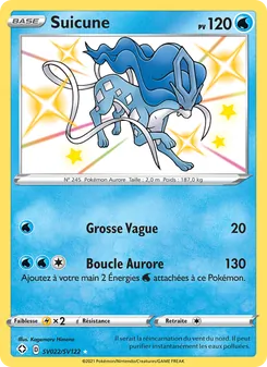 Carte Pokémon Suicune SV022 — Destinées Radieuses