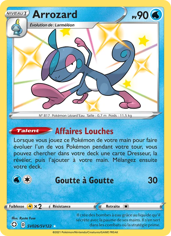 Carte Pokémon Arrozard SV026/72 de l'extension Destinées Radieuses