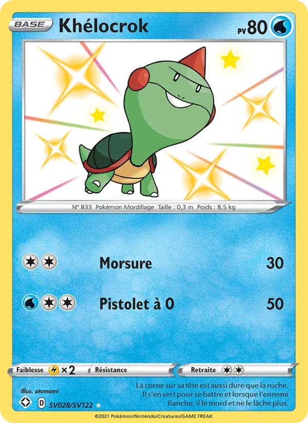 Carte Pokémon Khélocrok SV028/72 de l'extension Destinées Radieuses