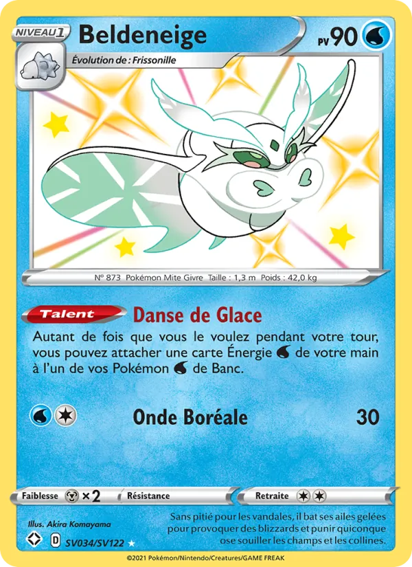 Carte Pokémon Beldeneige SV034/72 de l'extension Destinées Radieuses