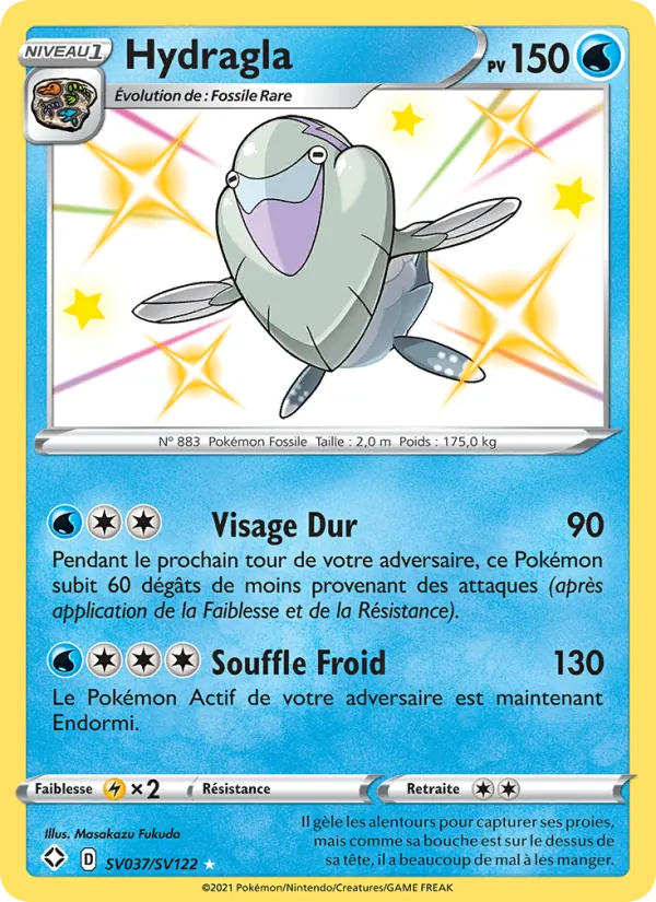Carte Pokémon Hydragla SV037/72 de l'extension Destinées Radieuses