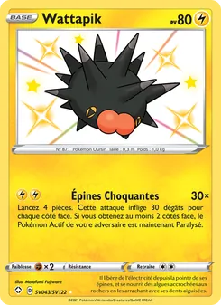 Carte Pokémon Wattapik SV043 — Destinées Radieuses