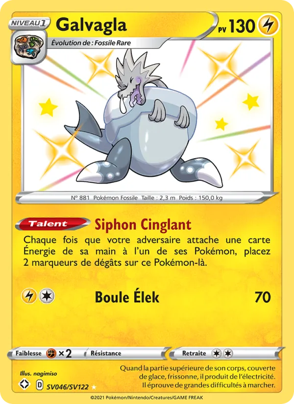 Carte Pokémon Galvagla SV046/72 de l'extension Destinées Radieuses