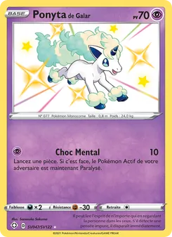 Carte Pokémon Ponyta de Galar SV047 — Destinées Radieuses