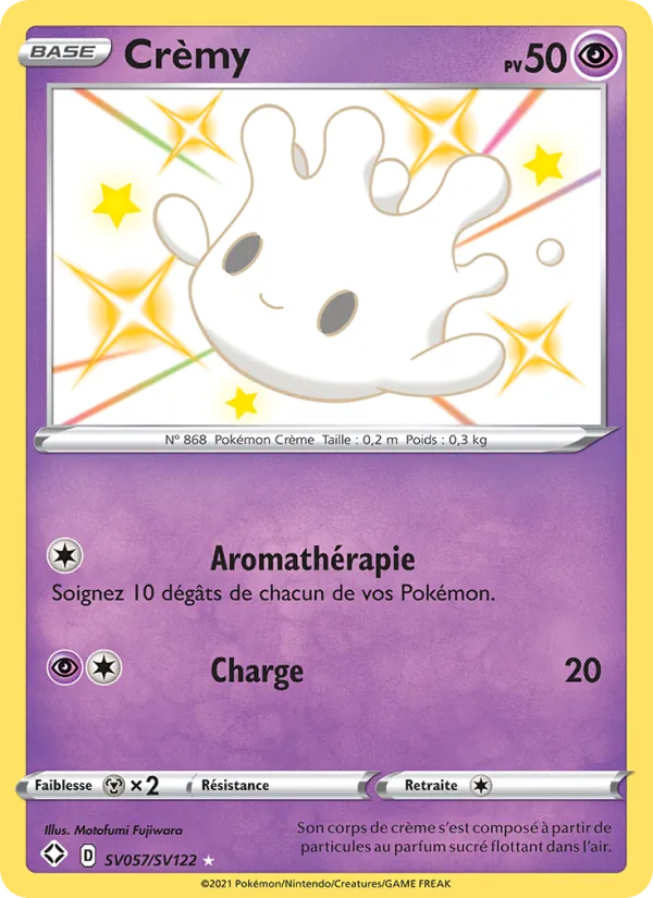 Carte Pokémon Crèmy SV057/72 de l'extension Destinées Radieuses