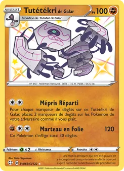 Carte Pokémon Tutétékri de Galar SV066 — Destinées Radieuses