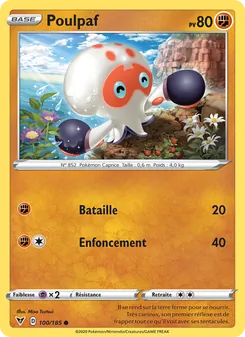 Carte Pokémon Poulpaf 100 — Voltage Éclatant