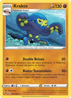 Carte Pokémon Krakos 101 — Voltage Éclatant