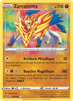 Carte Pokémon Zamazenta 102 — Voltage Éclatant