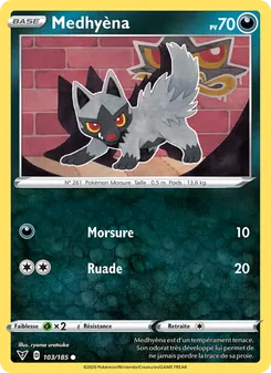 Carte Pokémon Medhyèna 103 — Voltage Éclatant