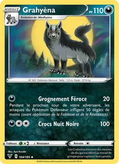 Carte Pokémon Grahyèna 104 — Voltage Éclatant