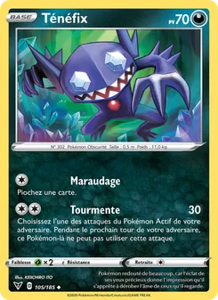 Carte Pokémon Ténéfix 105 — Voltage Éclatant
