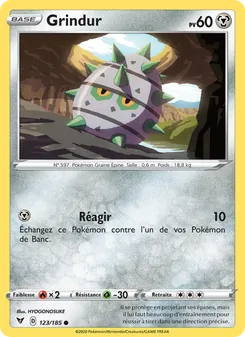 Carte Pokémon Grindur 123 — Voltage Éclatant