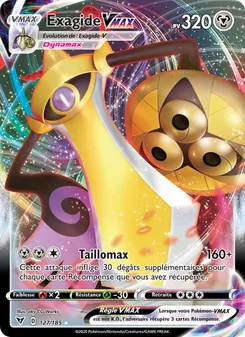 Carte Pokémon Exagide VMAX 127 — Voltage Éclatant