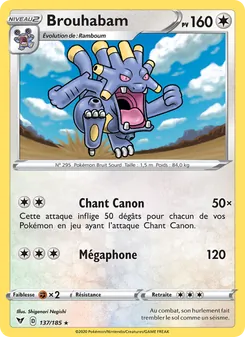 Carte Pokémon Brouhabam 137 — Voltage Éclatant